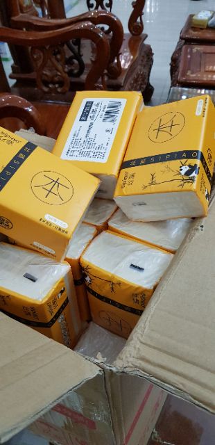 Giấy ăn gấu trúc sipao (1goi 300 tờ)