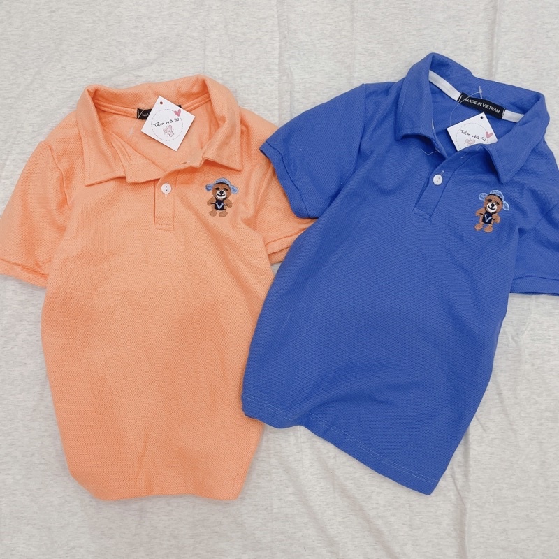 Áo thun Polo cổ bẻ  cho bé trai bé gái (14-23kg) - TIỆM NHÀ SU