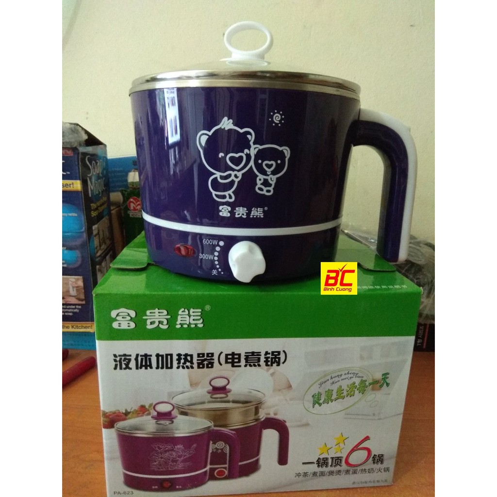 Ca nấu siêu tốc đa năng Inox 304 màu tím