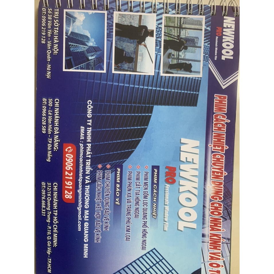 Phim cách nhiệt chống nắng nóng cửa sổ cửa kính , decal phản quang chống chói khổ 1m nhiều màu