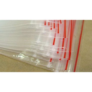 500gr Túi zip đủ kích thước (zipper viền đỏ)