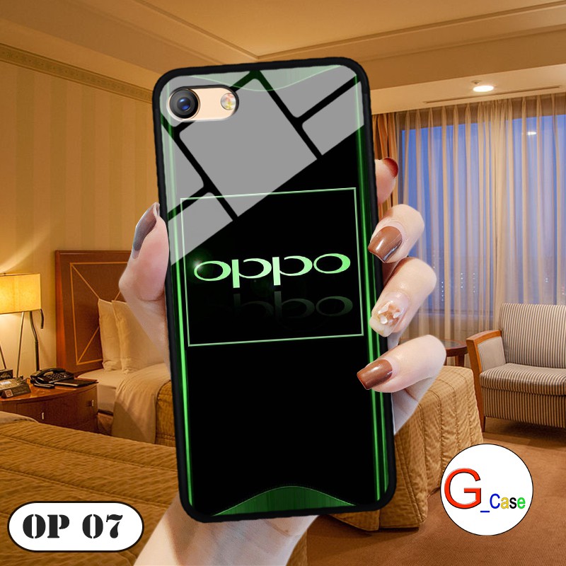 Ốp lưng Oppo F3/F3 Plus-lưng kính in logo hãng điện thoại
