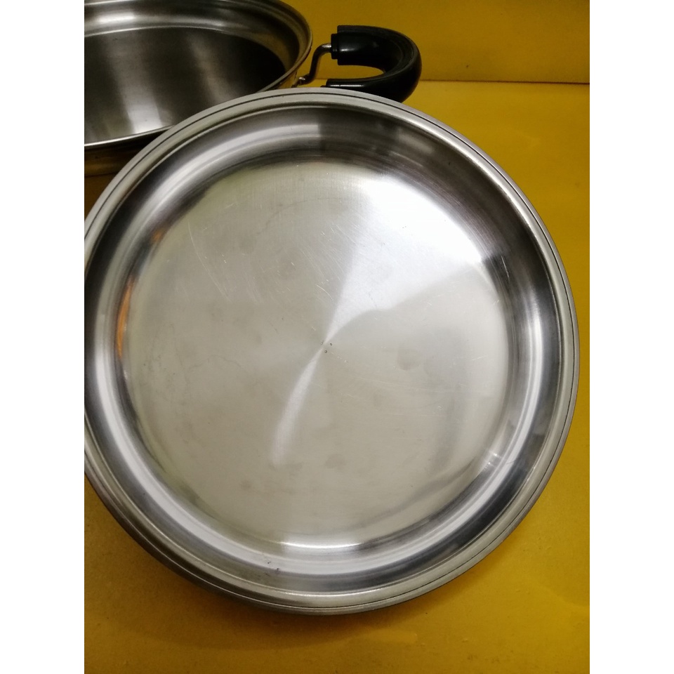 Nồi inox luộc nội địa Nhật (made in Japan), size 26cm, cao 13cm (mã 826), Dùng được bếp từ