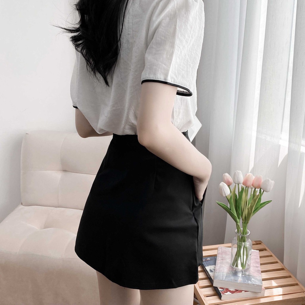 Chân váy ngắn chữ A Ulzzang thời trang nữ Fmstyle Saigon 21CV03CT2601 | BigBuy360 - bigbuy360.vn