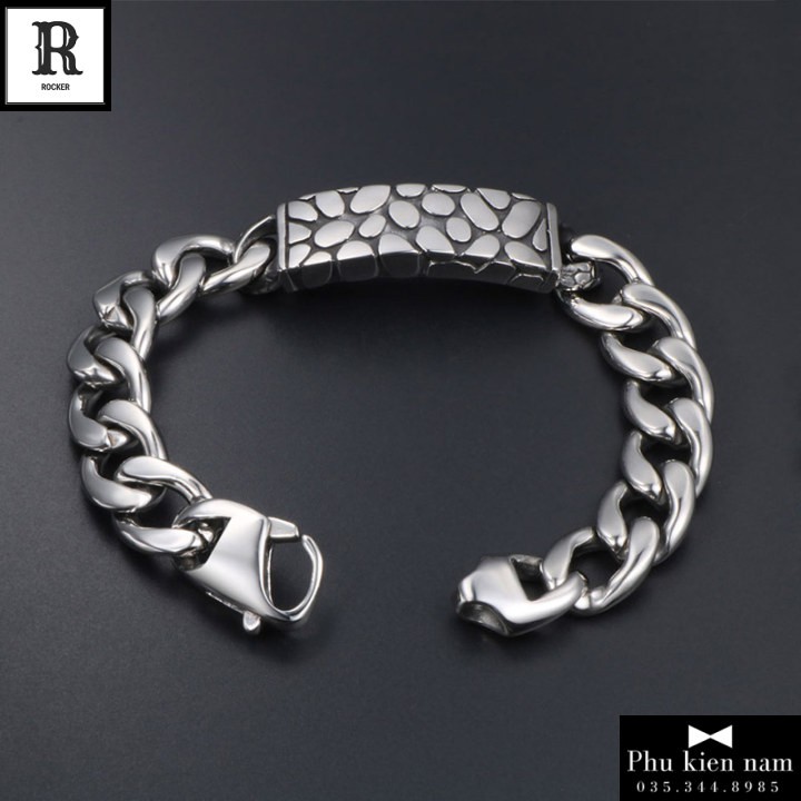 Vòng tay Titan - Vòng tay nam Silver Snake - Mã VT032