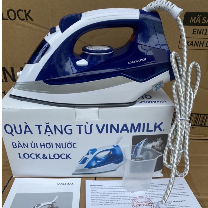 BÀN ỦI HƠI NƯỚC LOCK&amp;LOCK (KÍCH THƯỚC 295X120X145MM) - QUÀ KHUYẾN MÃI VINAMILK