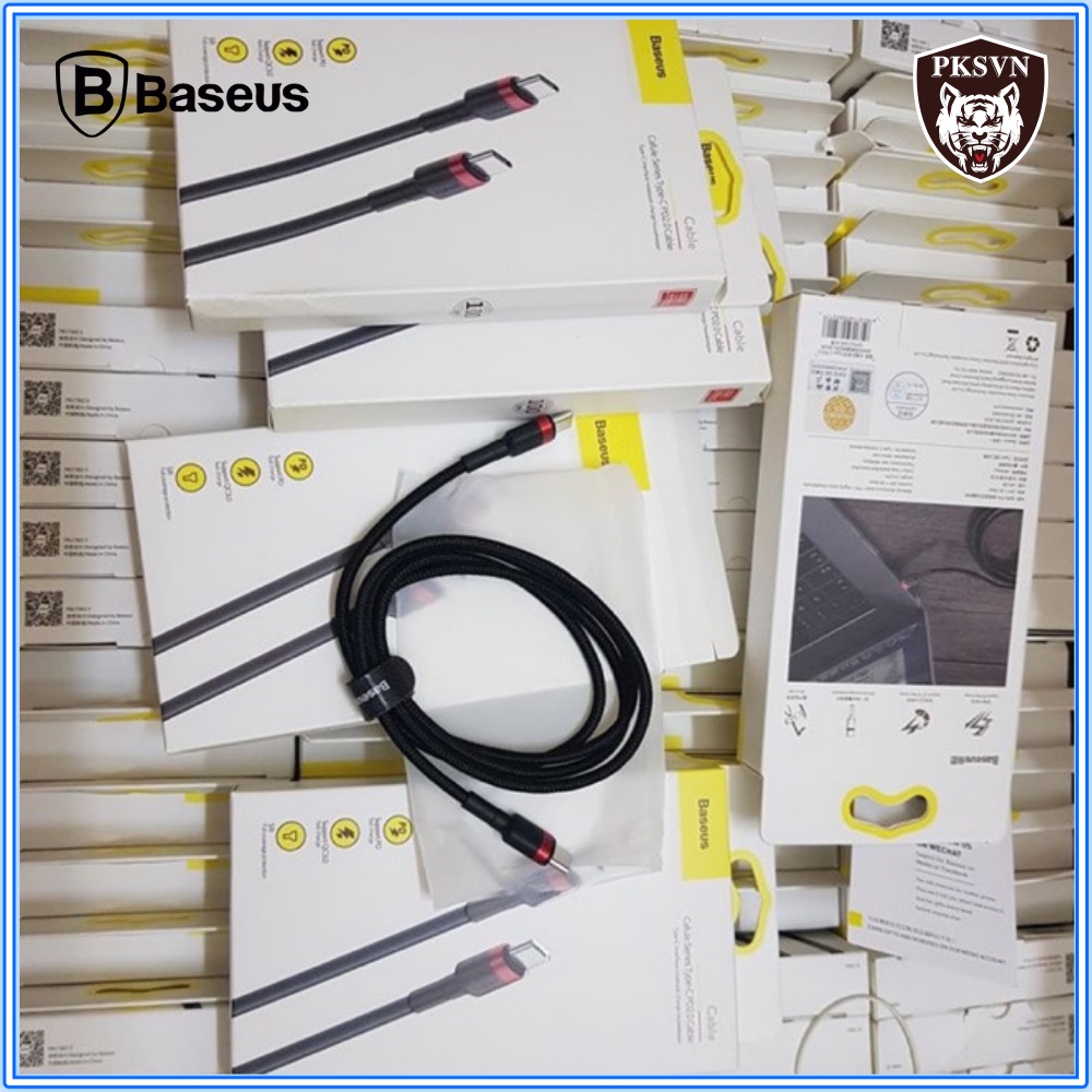 Cáp Sạc Nhanh 60w Cao Cấp Chính Hãng Baseus - Dây Sạc Nhanh Type C to C  cho Samsung, Xiaomi.. - BH 1 Năm