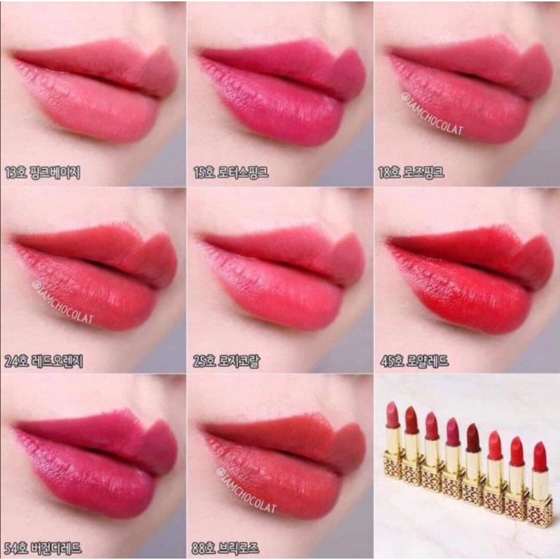 Son Nhung Lì Hoàng Cung Whoo Mi Velvet Lip Rouge Mini 1,3g