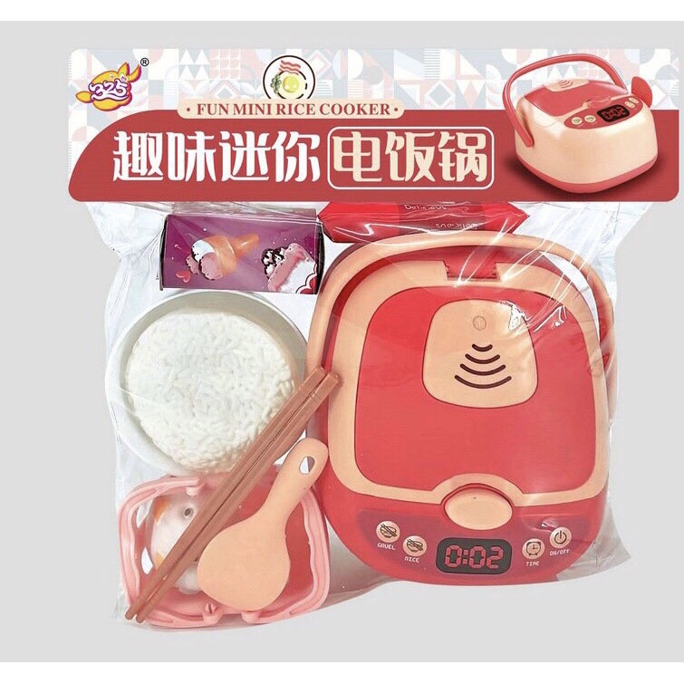 Đồ chơi mô phỏng dụng cụ nồi cơm điện và bếp nấu ăn cho bé gái 2-6 tuổi