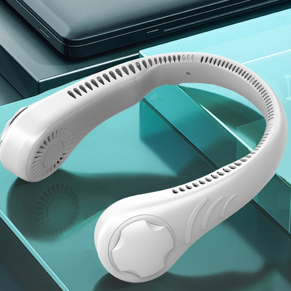 Quạt Đeo Cổ Không Cánh Thiết Kế Nhỏ Gọn Tiện Dụng