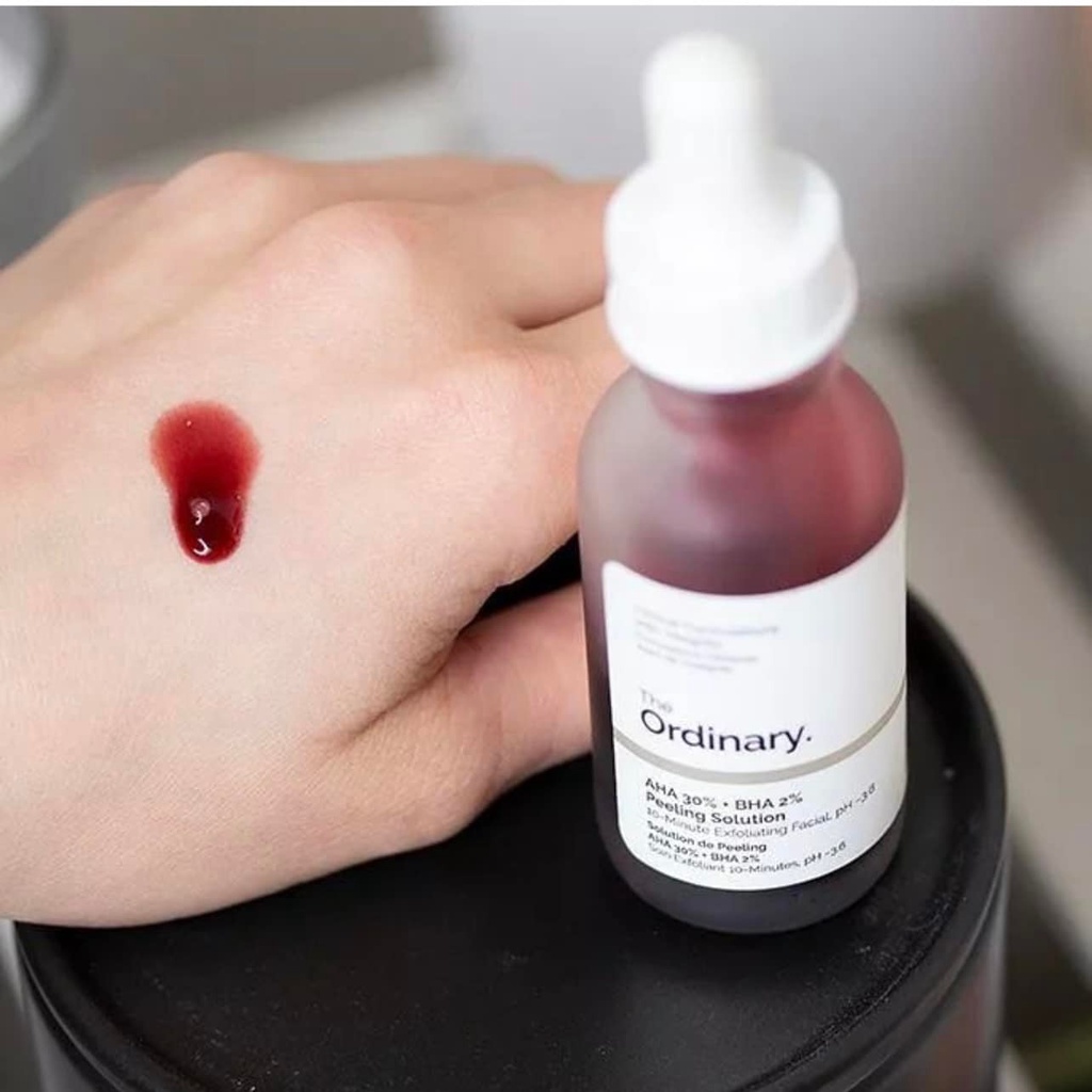 Serum The Ordinary AHA 30% +BHA 2% Peeling solution tẩy da chết hoá học loại bỏ lớp da chết cho da sạch mụn