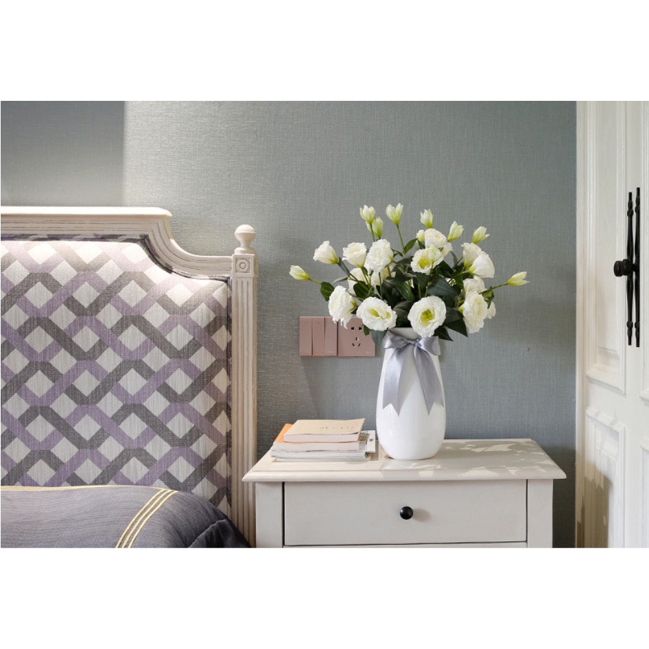 Hoa giả- Hoa Cát Tường lụa Eustoma hoa lụa cao cấp decor nhà cửa ẢNH THẬT