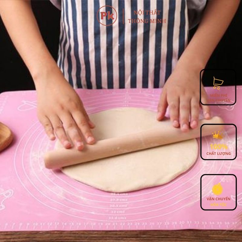 Cây cán, lăn bột làm bánh bằng gỗ đa năng