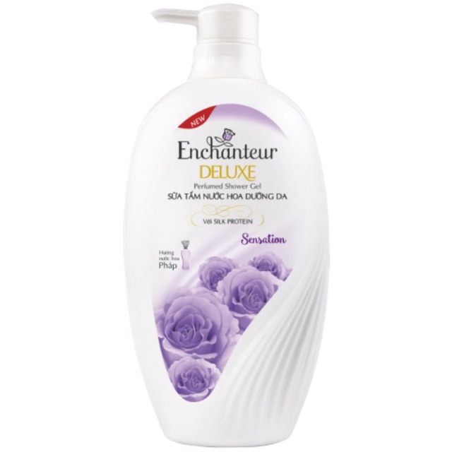 Sữa tắm nước hoa dưỡng da Enchanteur Sensation 900g