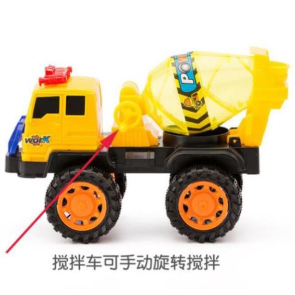 Xe trộn bê tông xoay bồn tay quay