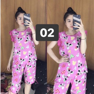 Đồ bộ tole lửng phối tay bèo