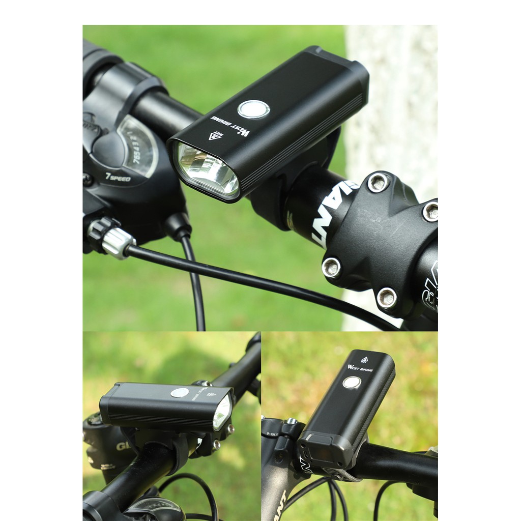 Đèn WEST BIKING Sạc USB 350 Lumen Dành Cho Xe Đạp