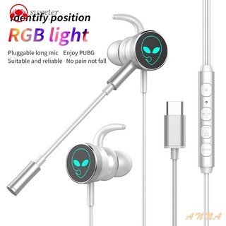 Tai Nghe Nhét Tai Chơi Game Sweeter Gm1 Có Đèn Rgb Và Mic Cổng Type-C