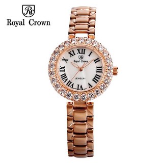 Đồng hồ nữ royal crown 6305 rose gold