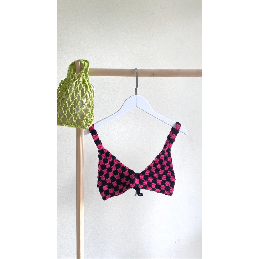 Áo nữ kẻ ô Splassshy Checked Basic Bralette