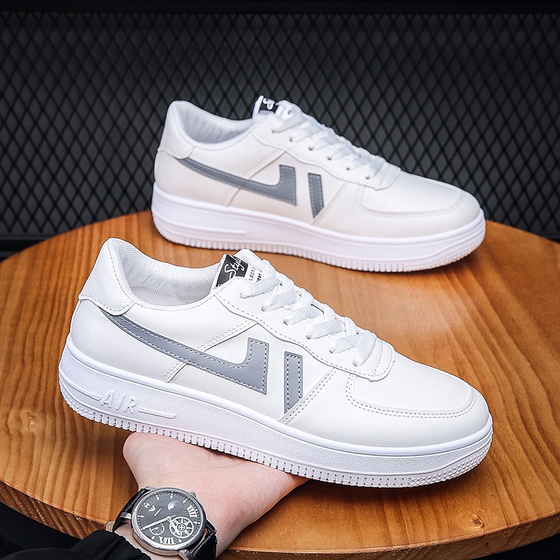 Giày nam thể thao Air Force One màu trắng dễ phối đồ thời trang cho Ttg052