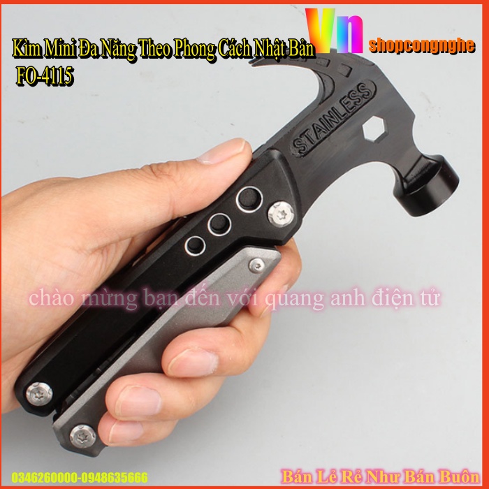 Kìm kết hợp búa kẹp đa năng Fukuoka Tools