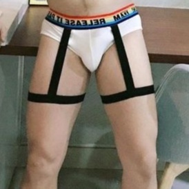 Quần lót nam sexy độc lạ Lục Sắc phối hợp đai ôm đùi cực hấp dẫn - DM Underwear
