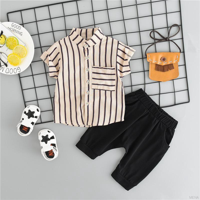 Set áo thun tay ngắn &amp; quần short cho bé trai