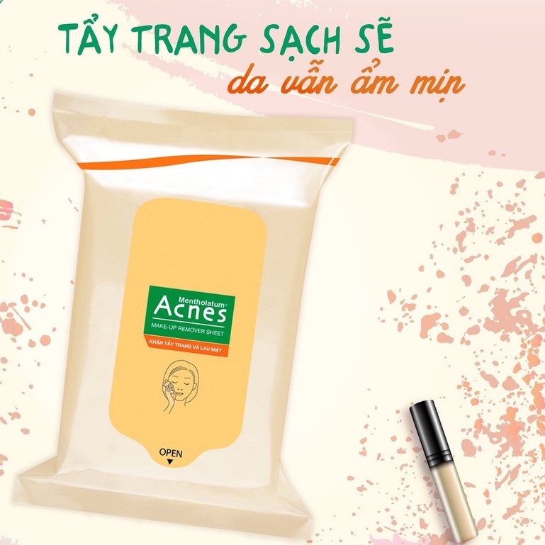 Khăn tẩy trang Acnes Make Up Remover Sheet