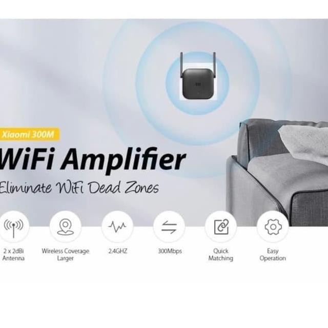 Thiết Bị Khuếch Đại Tín Hiệu Wifi Không Dây 2 Cổng Usb 300mbps Hiệu Warranty Sang Xiaomi Mi