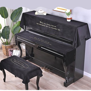 khăn phủ đàn piano vải nhung lụa cực sang