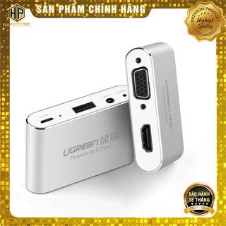 Bộ chuyển đổi đa năng từ điện thoại, máy tính bảng ra HDMI + VGA Ugreen 30522 chính hãng - Hapustore