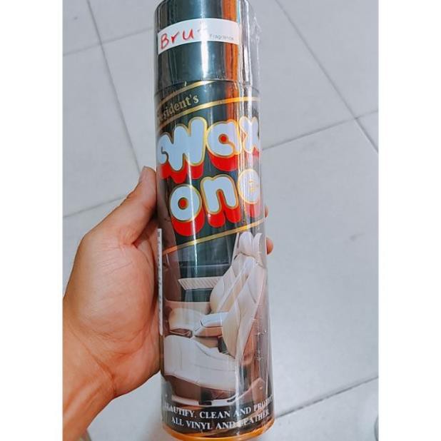 Xịt bóng Đa năng ( làm bóng dán áo ,vỏ xe , gỗ , da ...) thương hiệu Thái Lan WAX ONE