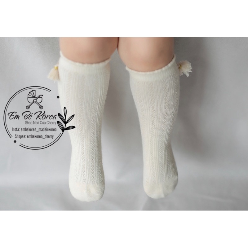 Tất bắp lưới lovely cho bé gái