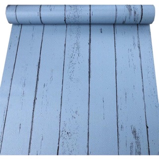 10 mét giấy dán tường sẵn keo vân gỗ xanh