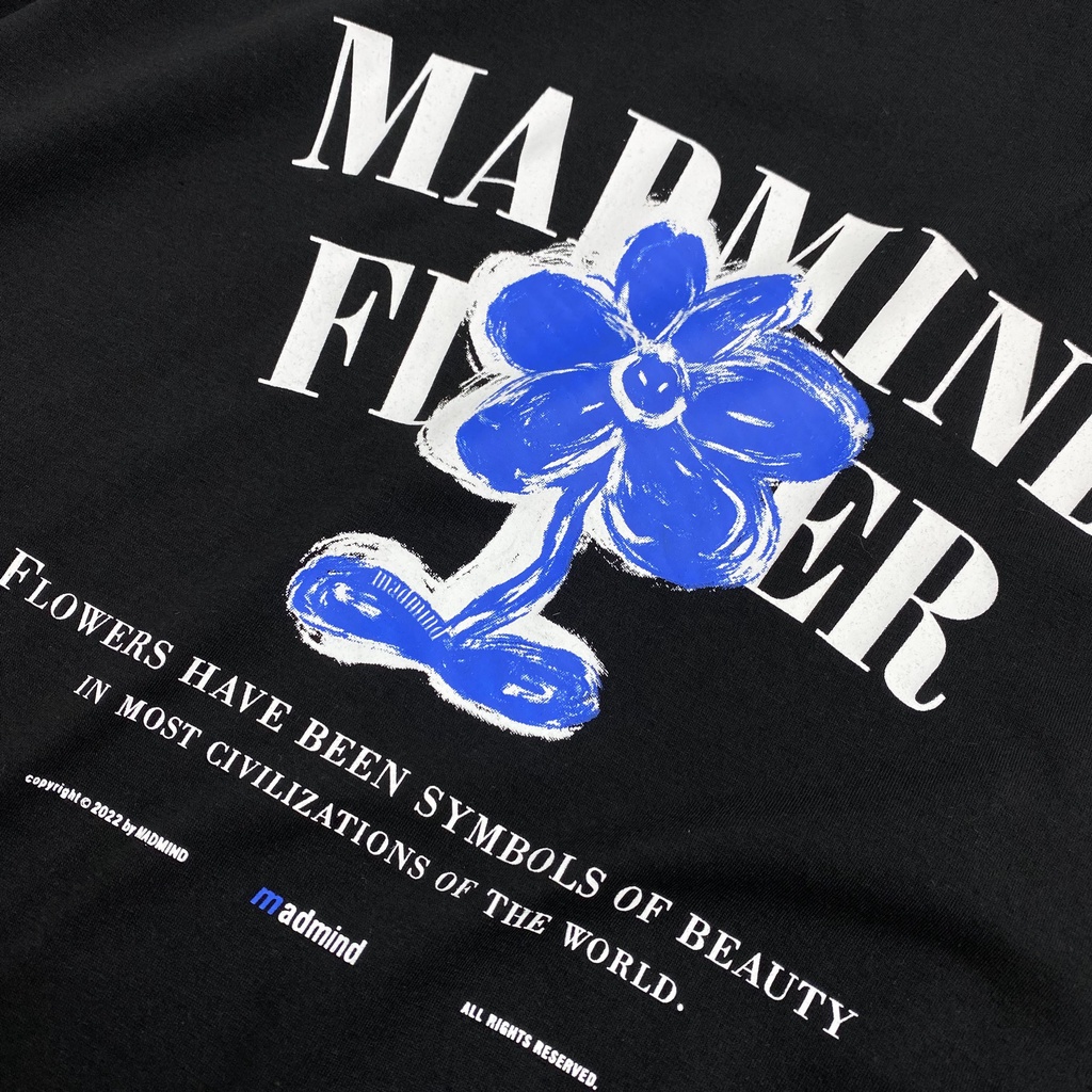 MADMIND® Chính Hãng - Áo Thun Mad Symbol  Cotton Thoáng Mát - Màu Xanh Lý / Đen / Xanh Dương / Xanh Lá Form Rộng Unisex