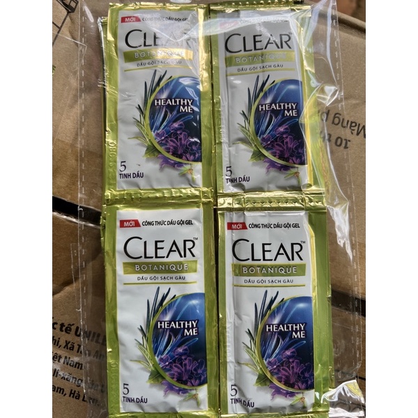 dầu gội clear 5 tinh dầu gói(12 goi x 6g)