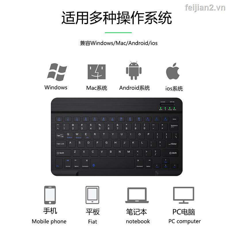 Bàn Phím Bluetooth Xiaomi Không Dây Cho Điện Thoại Huawei Tablet Apple Ipad Android