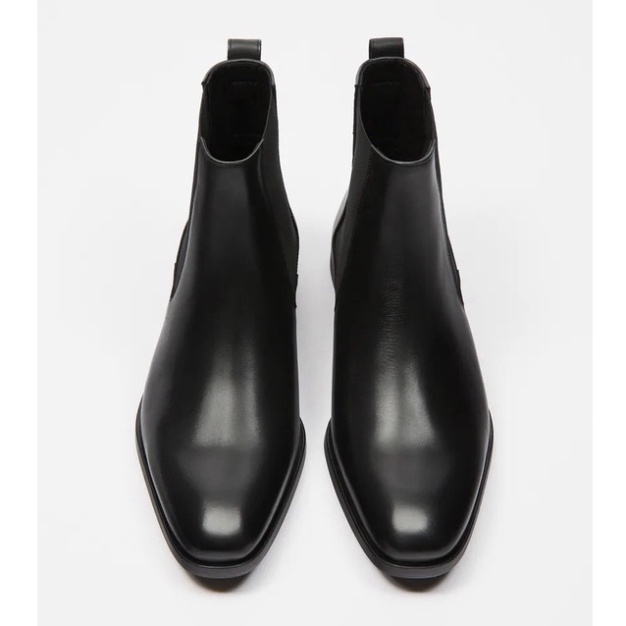 Giày thời trang nam cao cổ Chelsea boots da bò nguyên tấm tăng 3.5cm chiều cao | BigBuy360 - bigbuy360.vn