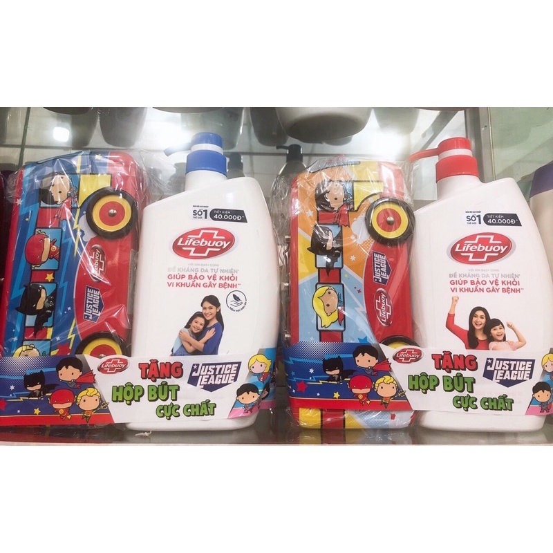 Sữa tắm Lifebuoy chai vòi 850g (Xanh dương, Đỏ)