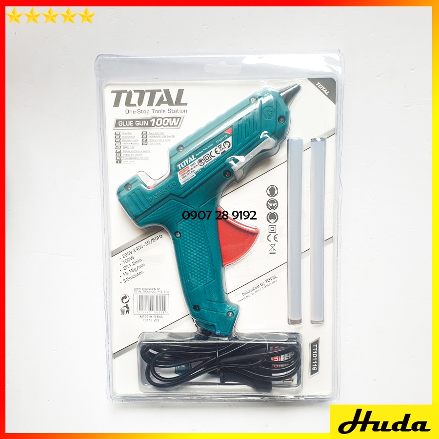 Súng bơm keo nến 10mm công suất 100w dùng điện 220v Total Ingco TT101116 GG148