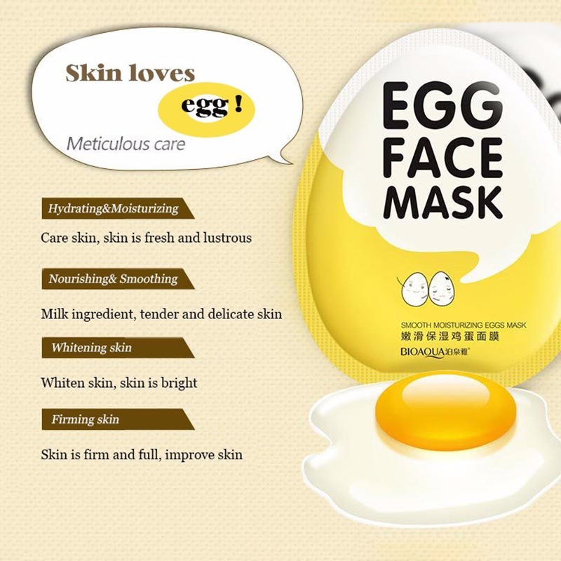 [Hàng mới về] Mặt nạ trứng dạng lột giúp dưỡng ẩm kiềm dầu thu nhỏ lỗ chân lông