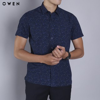 Áo sơmi nam ngắn tay owen - ba90525nt