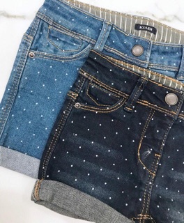 Quần short jean bé gái Kiabi