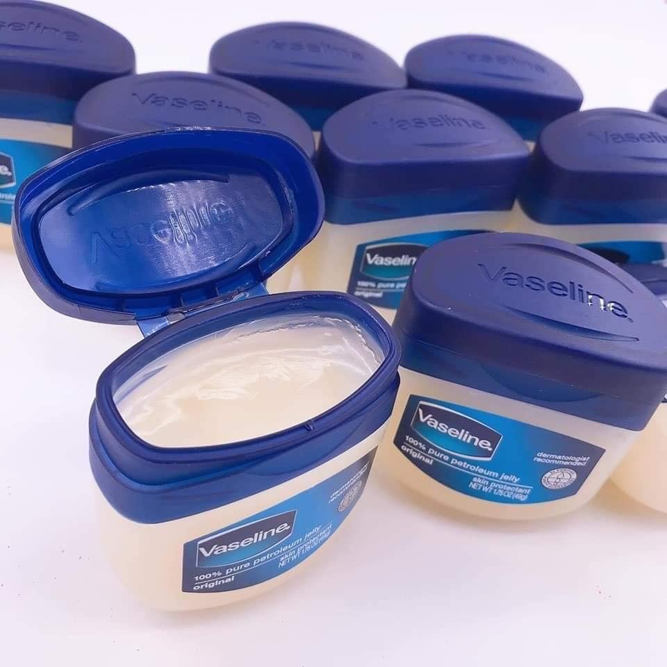 Sáp dưỡng ẩm đa năng VASELINE 100% Pure Petroleum Jelly Original Mỹ 7g dưỡng mềm môi, da mặt, bàn tay