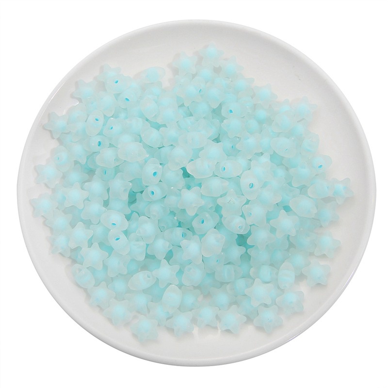 Set 80 hạt xỏ lỗ thiết kế ngôi sao 11x11.5mm lỗ 2mm dành cho làm đồ trang sức thủ công