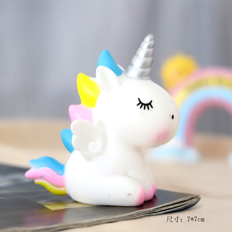 Ngựa, kì lân PONY ngồi trang trí bánh kem, bánh sinh nhật - Pepper26 Shop
