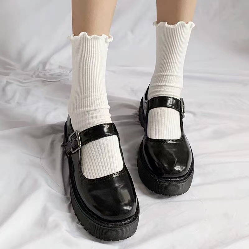 Vớ Cotton Mỏng Màu Trắng Phối Ren Miệng Nông Kiểu Nhật Bản Dễ Thương Thời Trang Xuân Hè Cho Nữ