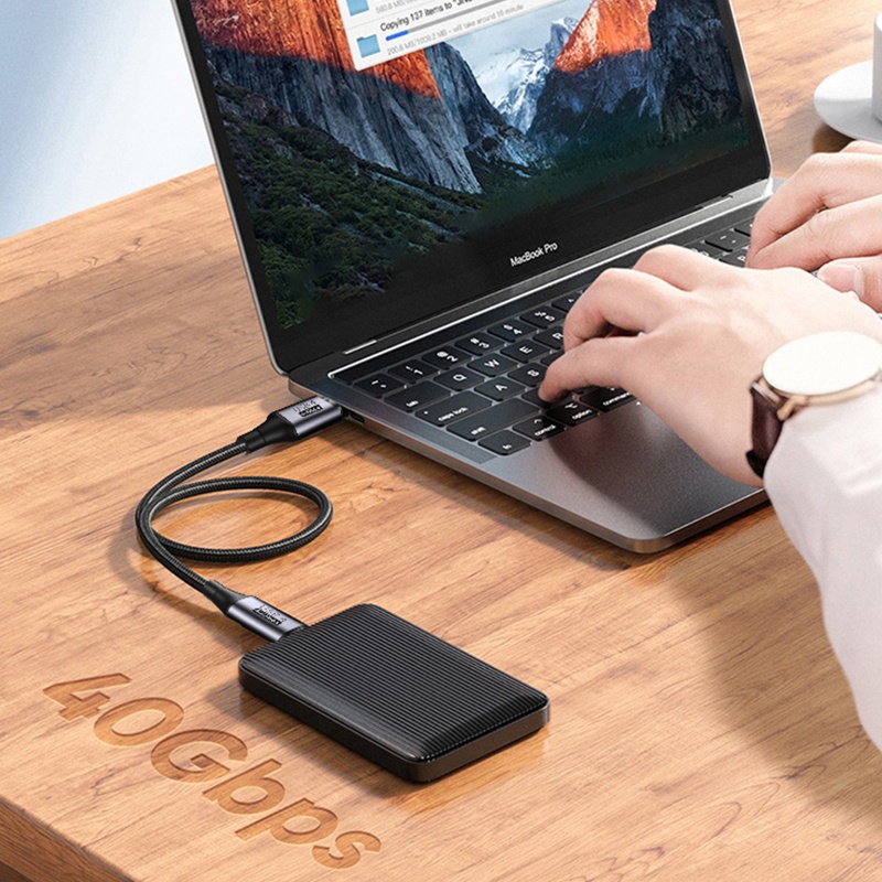 Dây Cáp Sạc / Truyền Dữ Liệu USB-C Sang USB-C Loại C 100W 40G / bps
