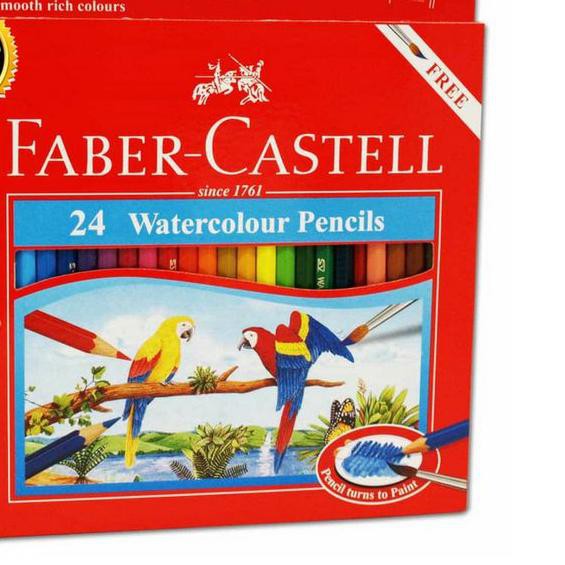 FABER CASTELL Faber Hộp Đựng Bút Chì Màu Nước 24 Ngăn Tiện Dụng